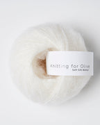 Knit for Olive Soft Silk Mohair - snowflake