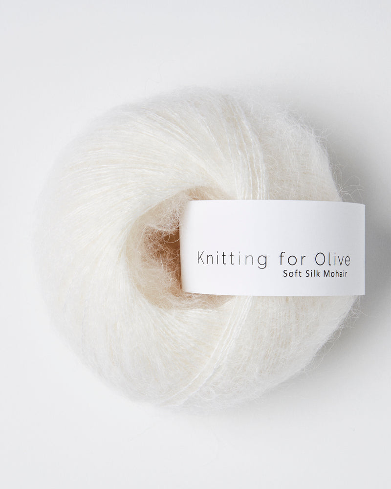 Knit for Olive Soft Silk Mohair - snowflake