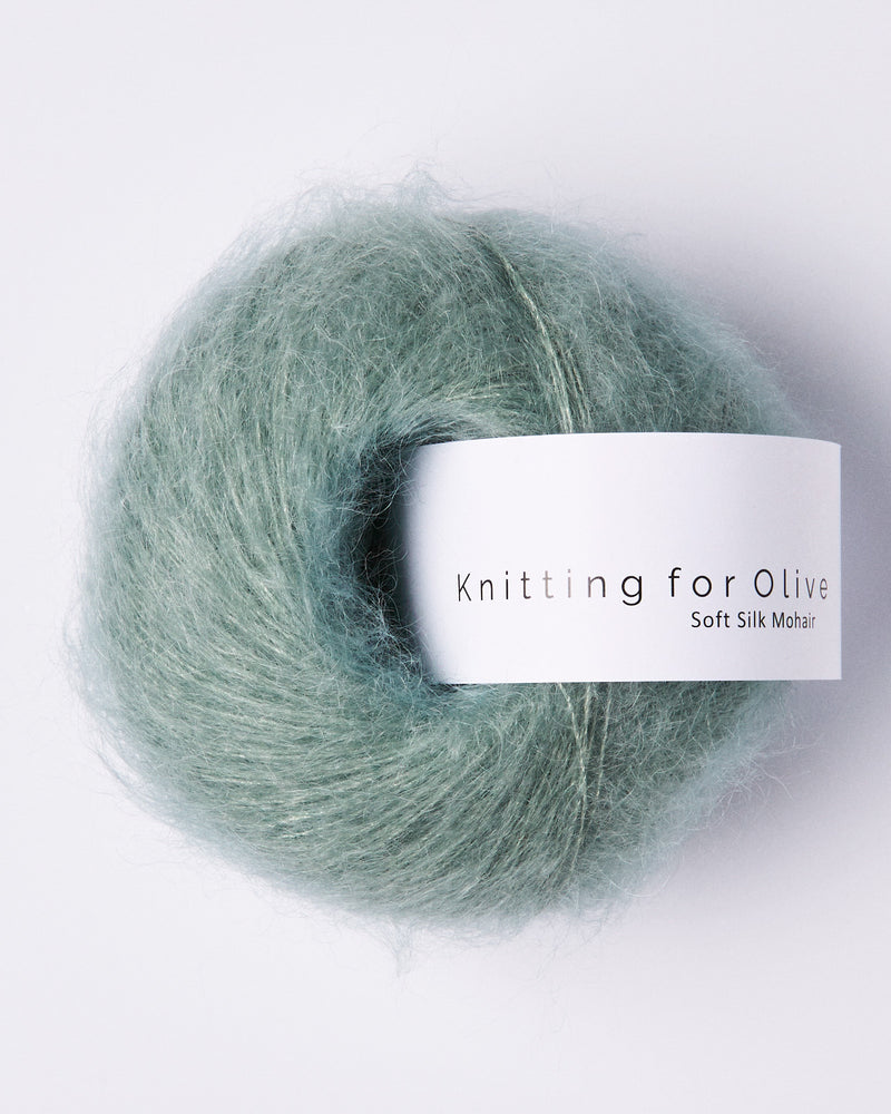 Knit for Olive Soft Silk Mohair - dusty-aqua