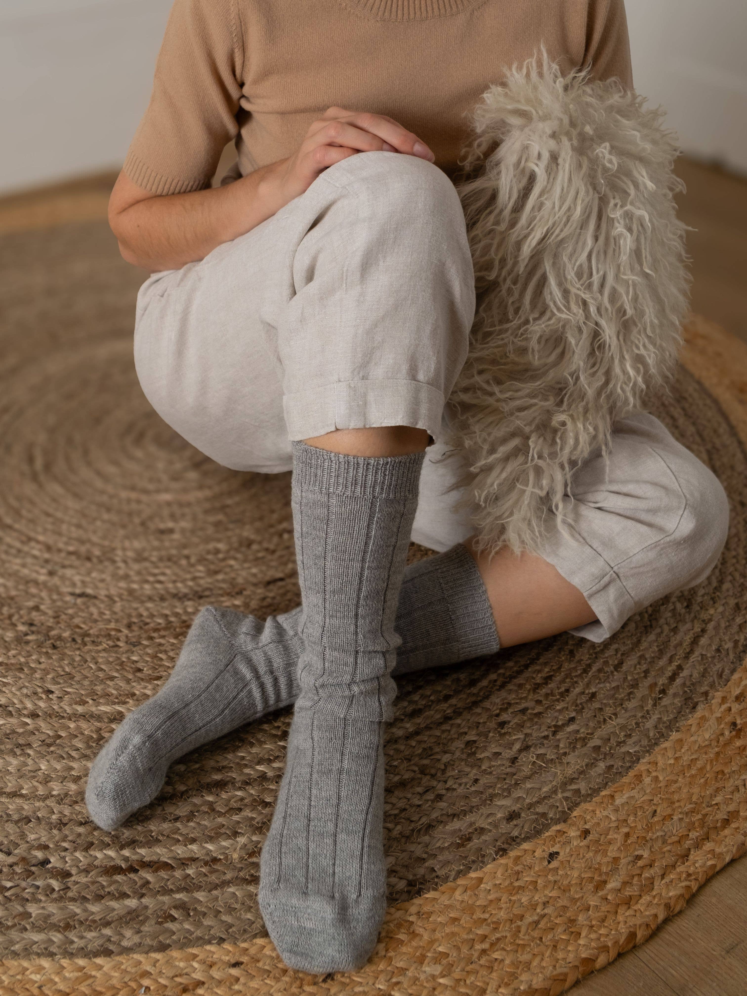 Bianca Lungo Sokker – 85 % Babyalpakka og 15 % Ull