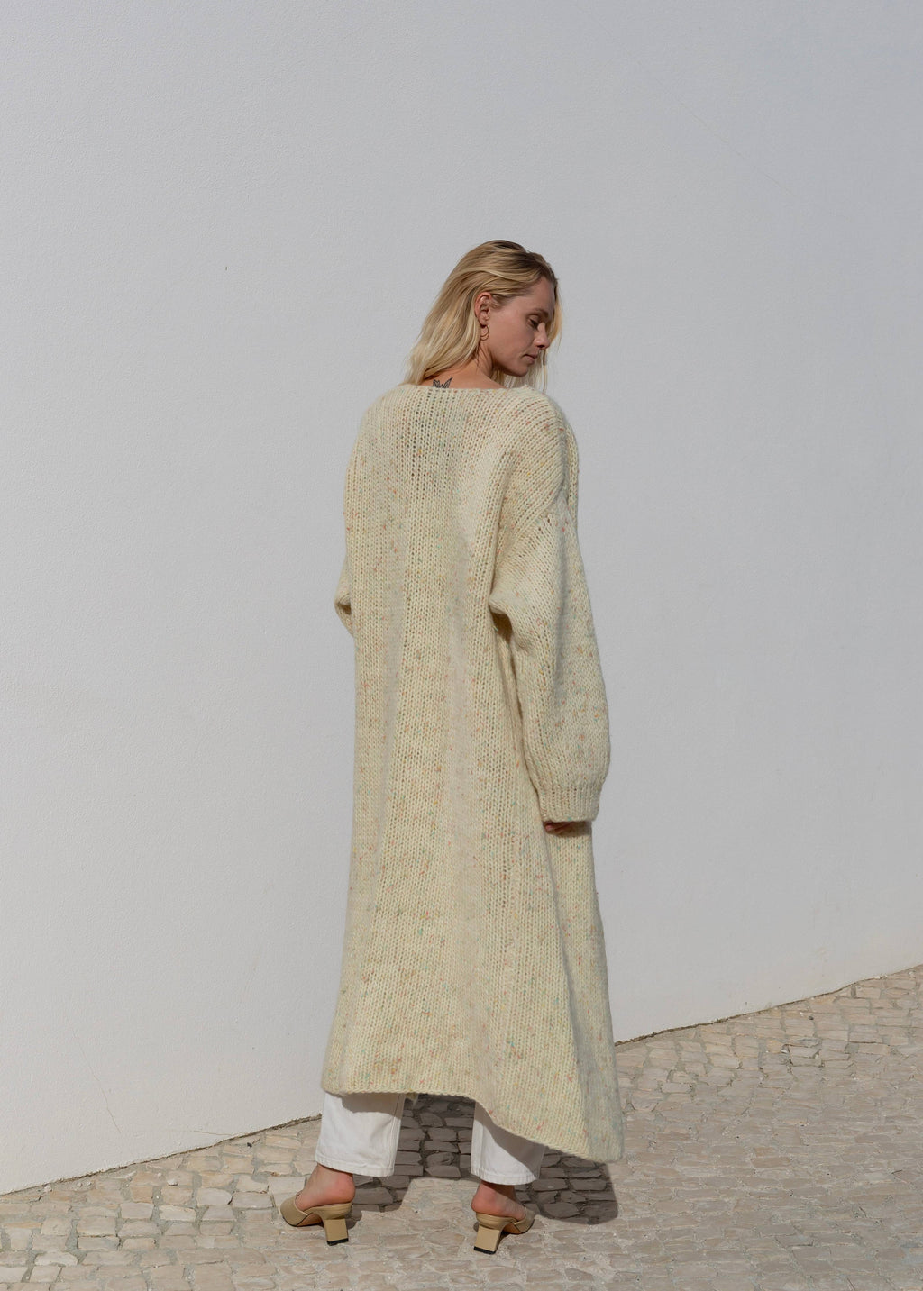 Chunky Maxi Cardigan i Ull fra ROSYLEIA