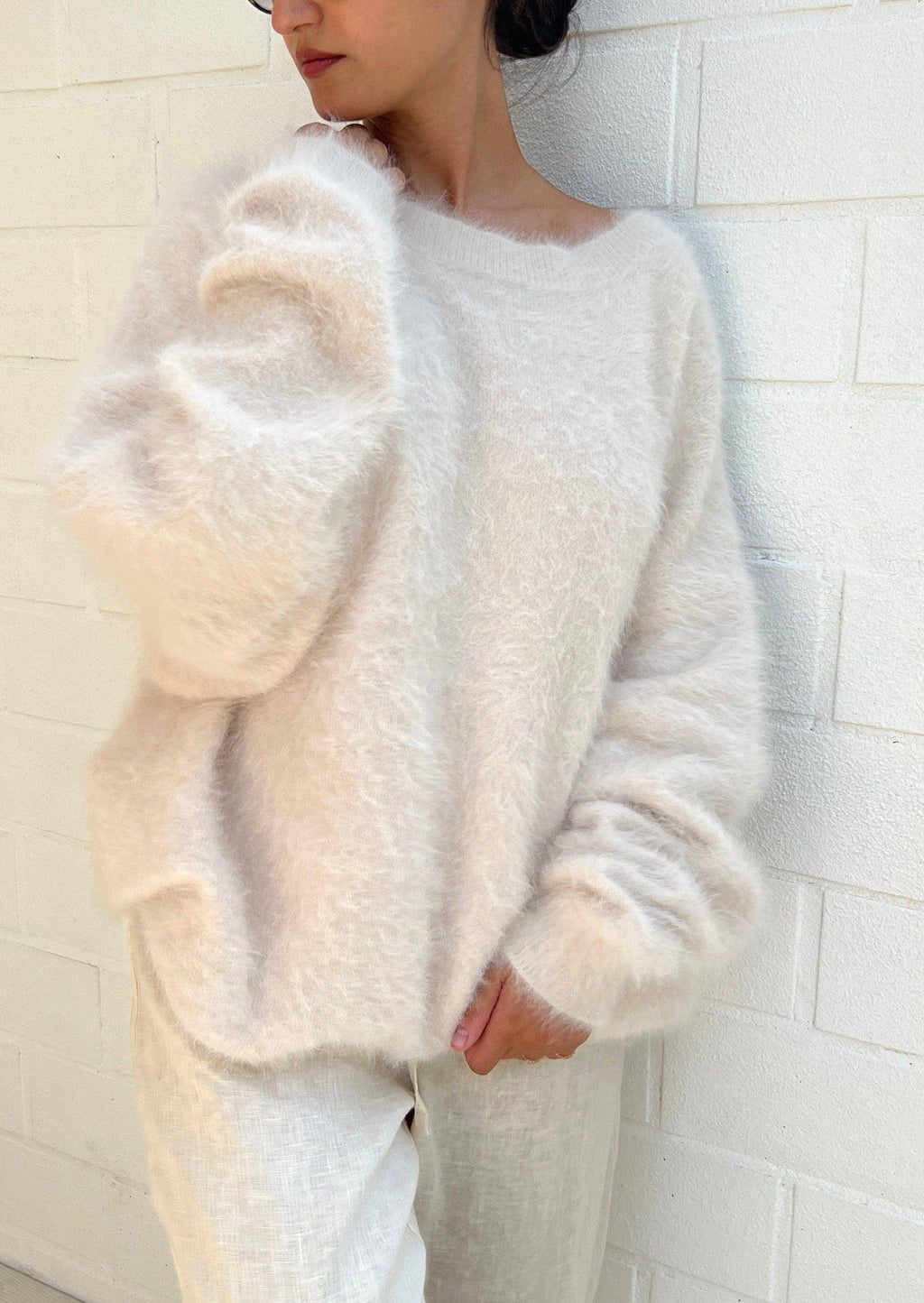 Oversized Alpakkagenser fra ROSYLEIA