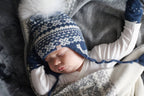Alpakka Baby Lue med Øreklaffer