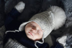 Alpakka Baby Lue med Øreklaffer