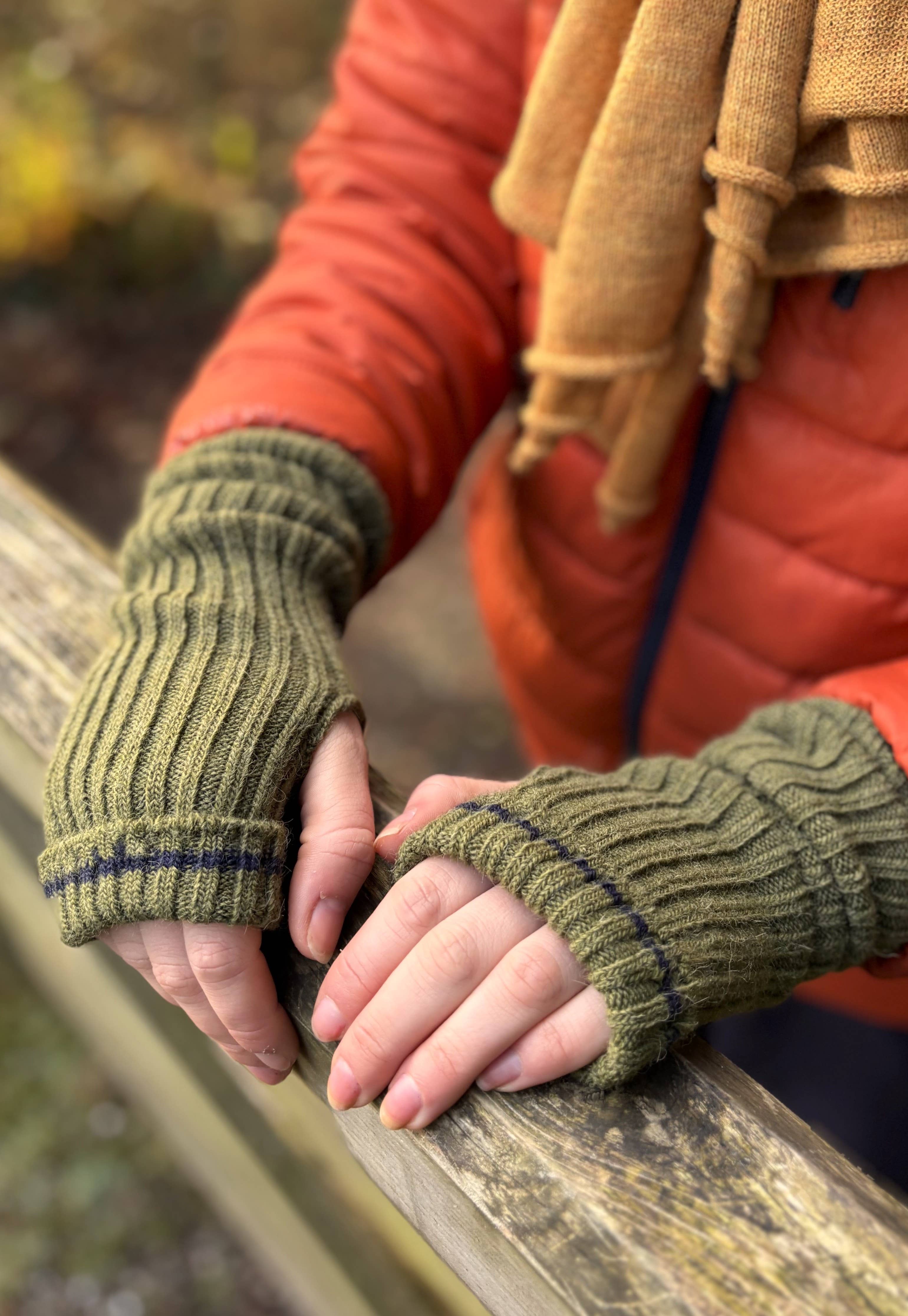 Fingerløse Votter i Alpakka – Stretchy