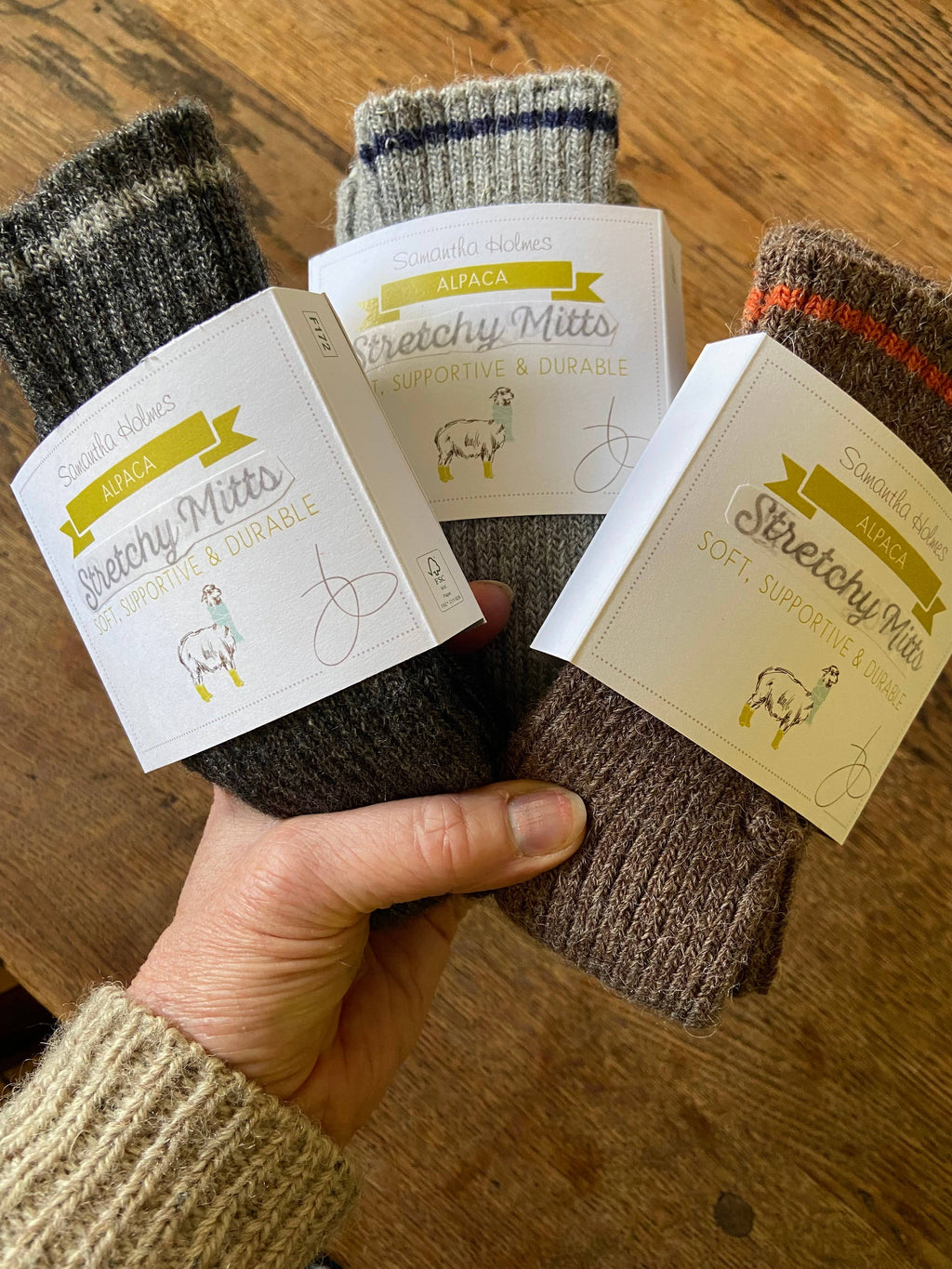 Fingerløse Votter i Alpakka – Stretchy