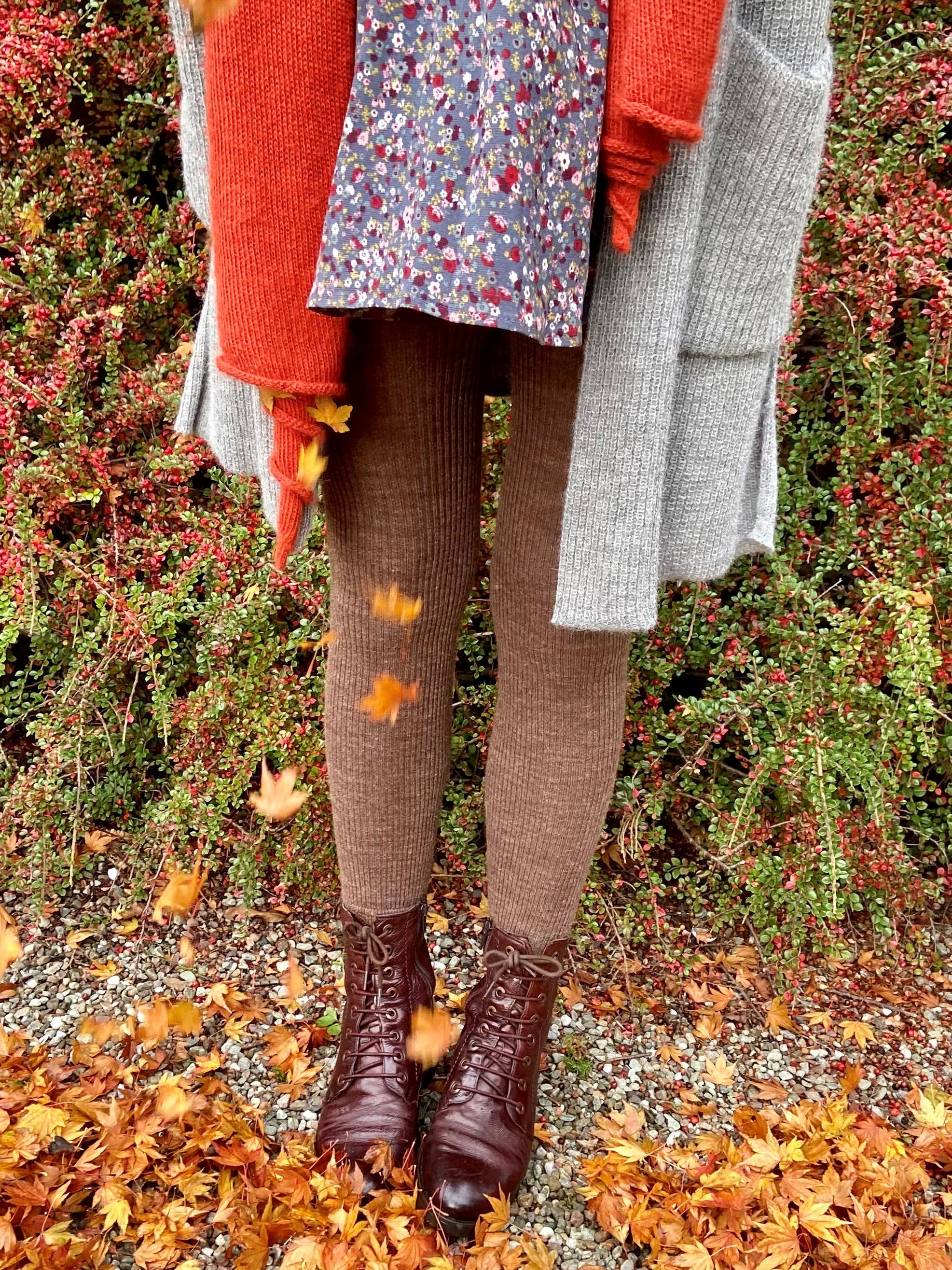 Termoleggings i Alpakka – Fotløse Tights