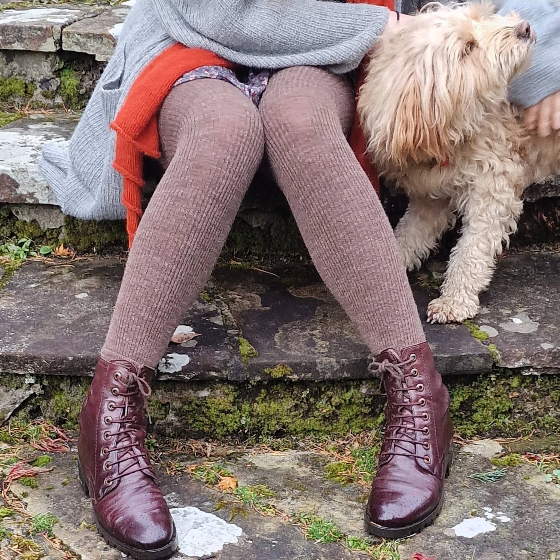 Termoleggings i Alpakka – Fotløse Tights