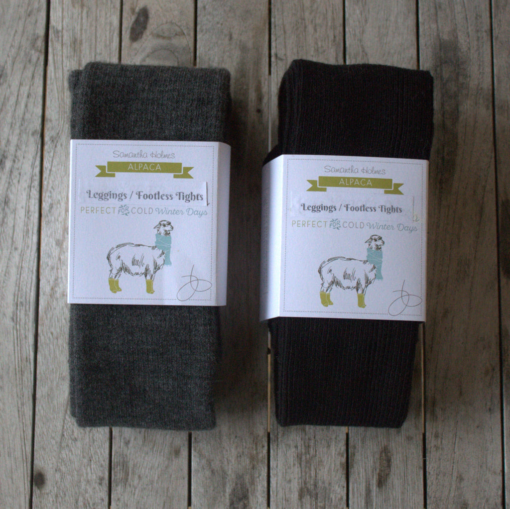 Termoleggings i Alpakka – Fotløse Tights