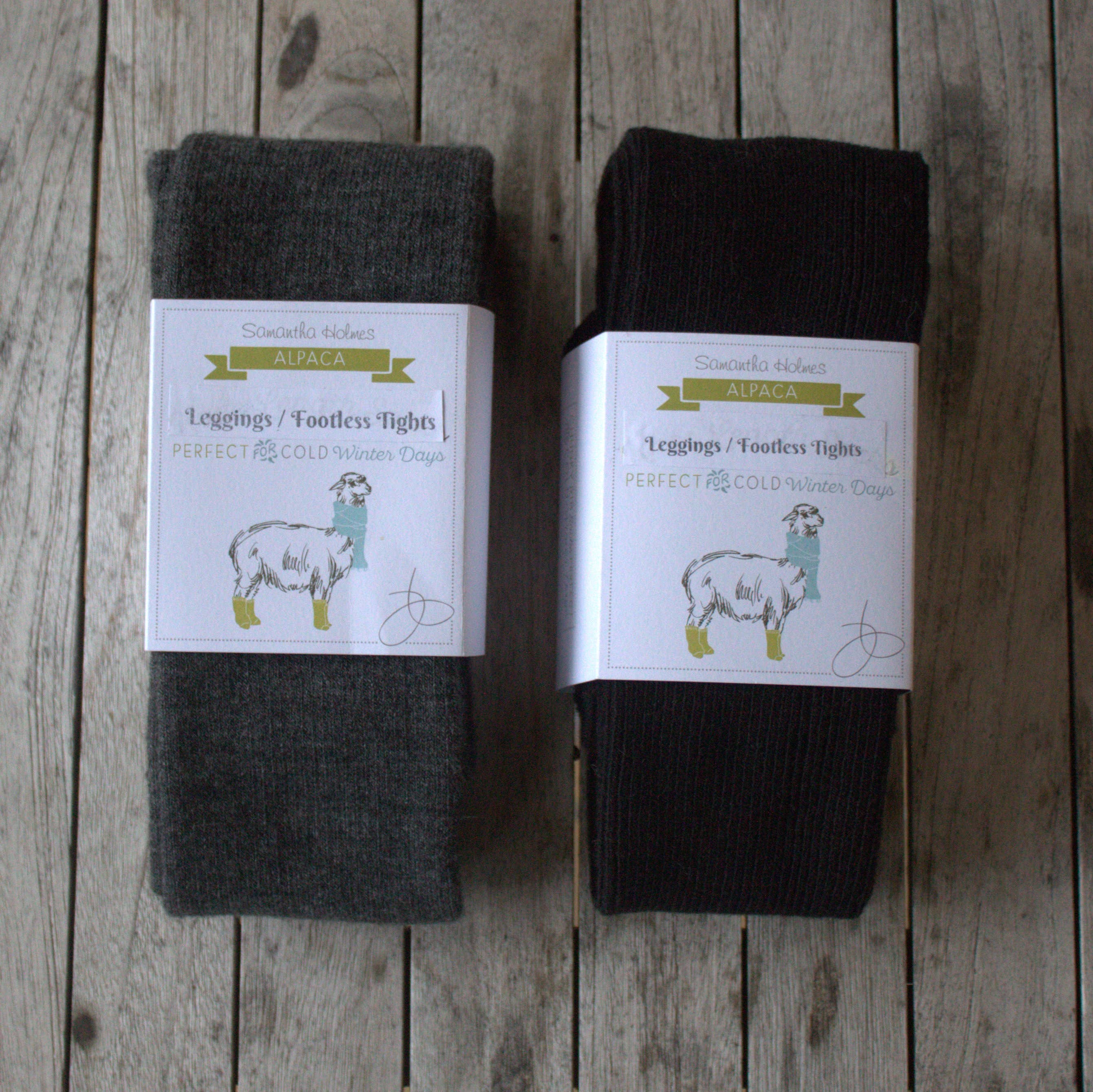Termoleggings i Alpakka – Fotløse Tights