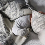 Alpakka Babyteppe med Fair Isle Mønster