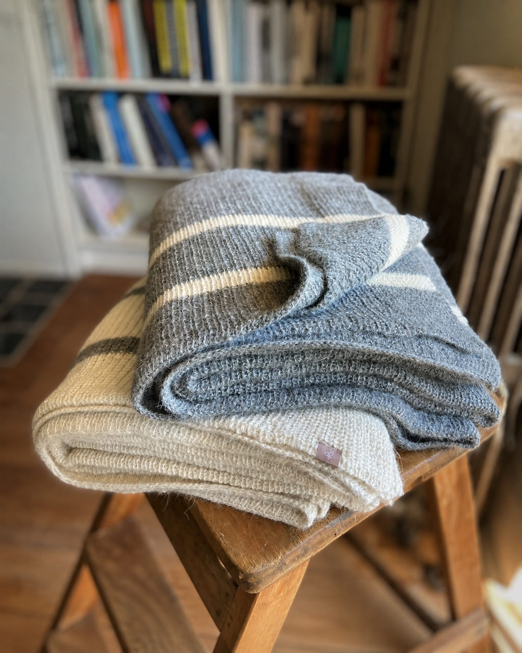 Pledd i 100% Alpakka – Twin Stripe