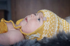 Alpakka Baby Lue med Øreklaffer