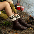 Alpakka- og Pima-bomullssokker – Preppy Style, Blå