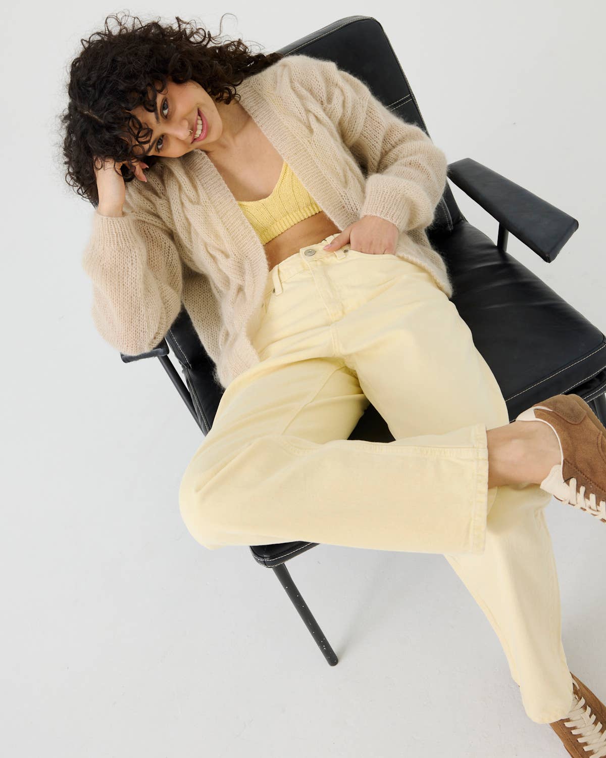 Twisted Erik Cardigan – Mohair & Silke, Cloud