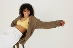 Tom Cardigan – 100 % Bomull, Taupe