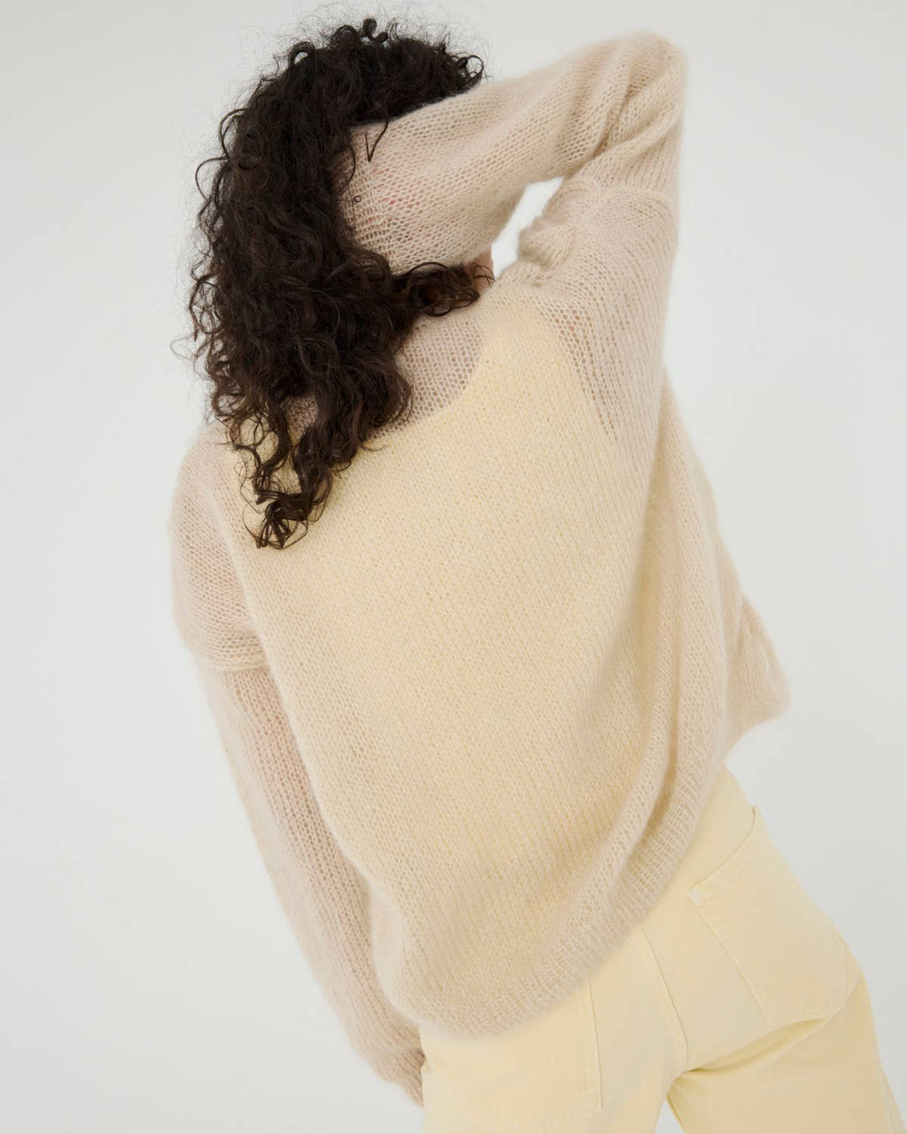 Twisted Erik Cardigan – Mohair & Silke, Cloud