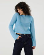 Skraistas Cropped Cardigan – Silke & Mohair, Sea Glass