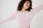 Indraja Cardigan – Ull & Kasjmir, Dusty Rose