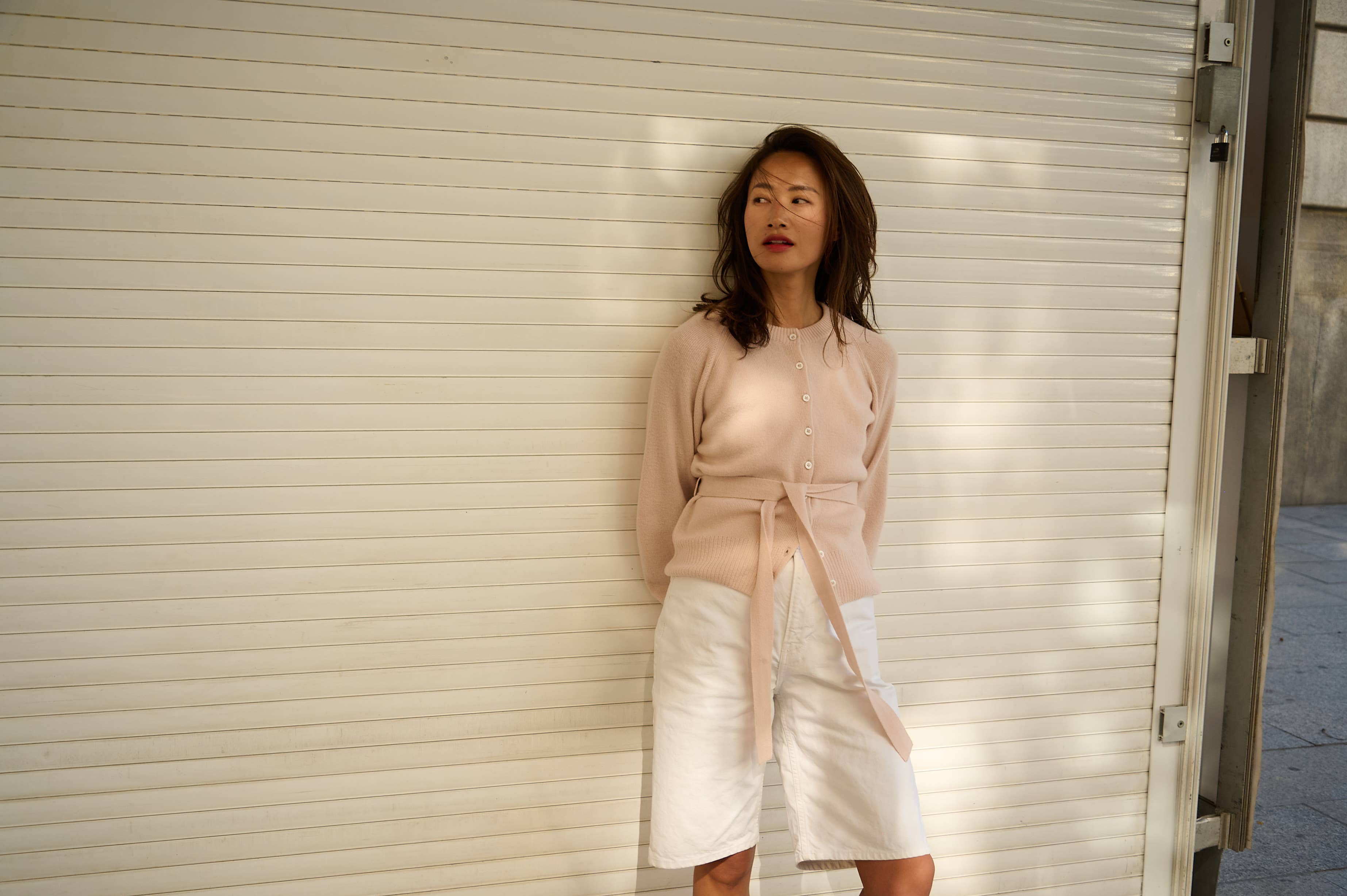 Indraja Cardigan – Ull & Kasjmir, Dusty Rose