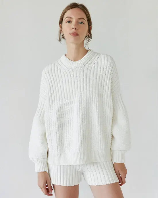 Pilnatis Shorts: 100% Cotton Off White Shorts