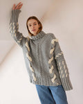 Barbora Kabelstrikket Genser i Ull