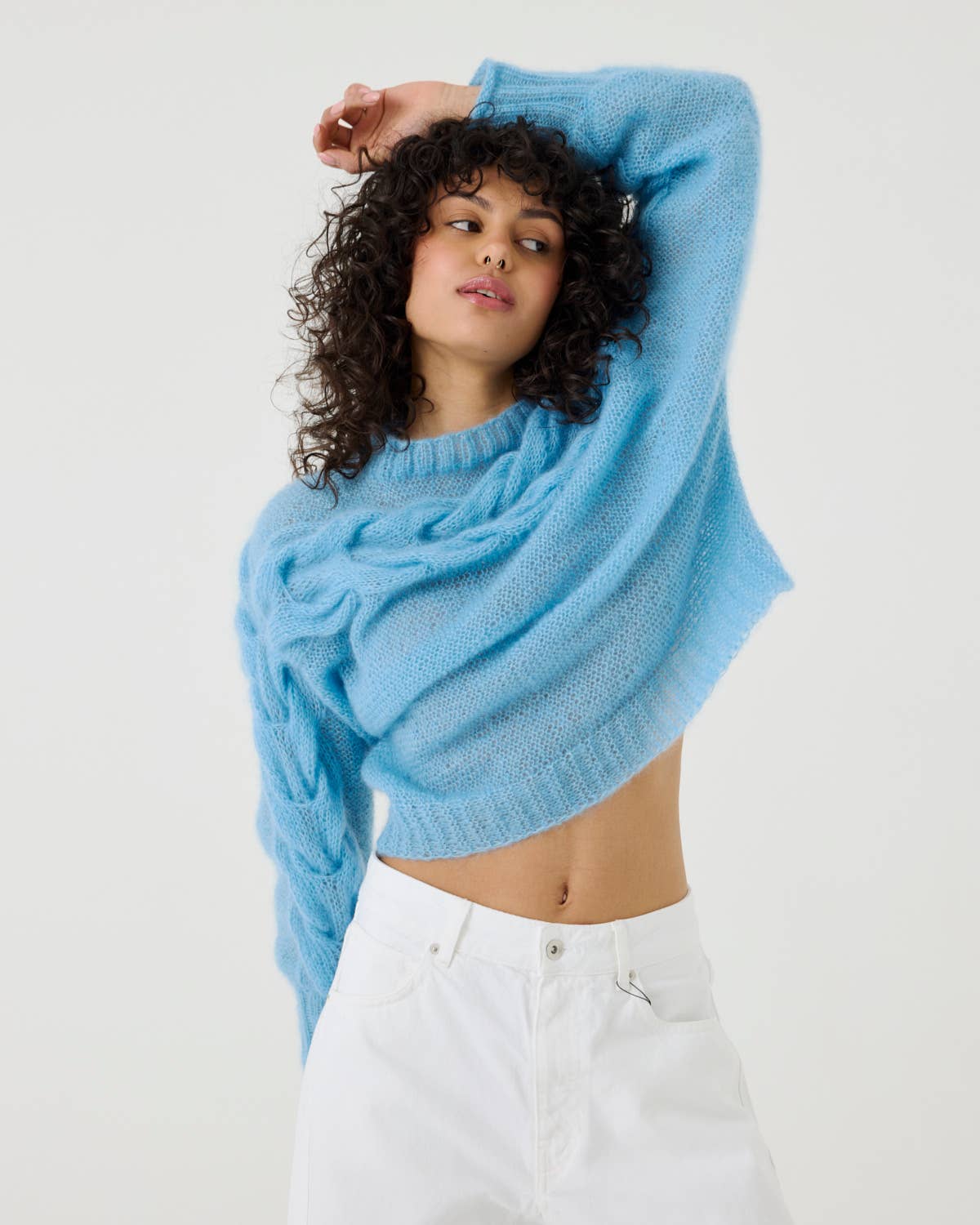 Jūra Genser – Silke & Mohair, Sea Glass - Håndlaget