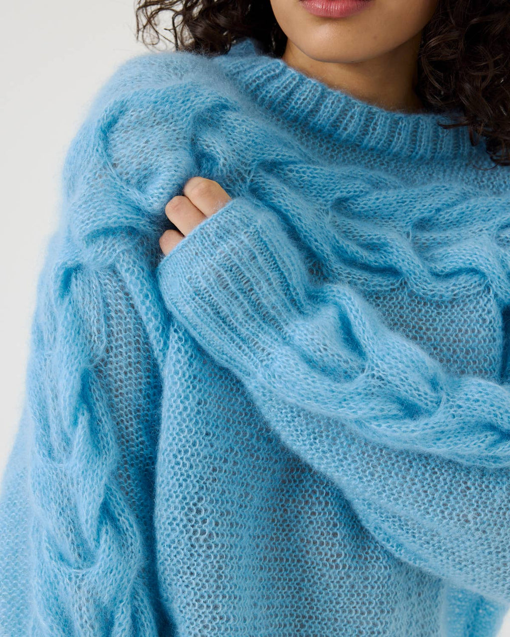 Jūra Genser – Silke & Mohair, Sea Glass - Håndlaget