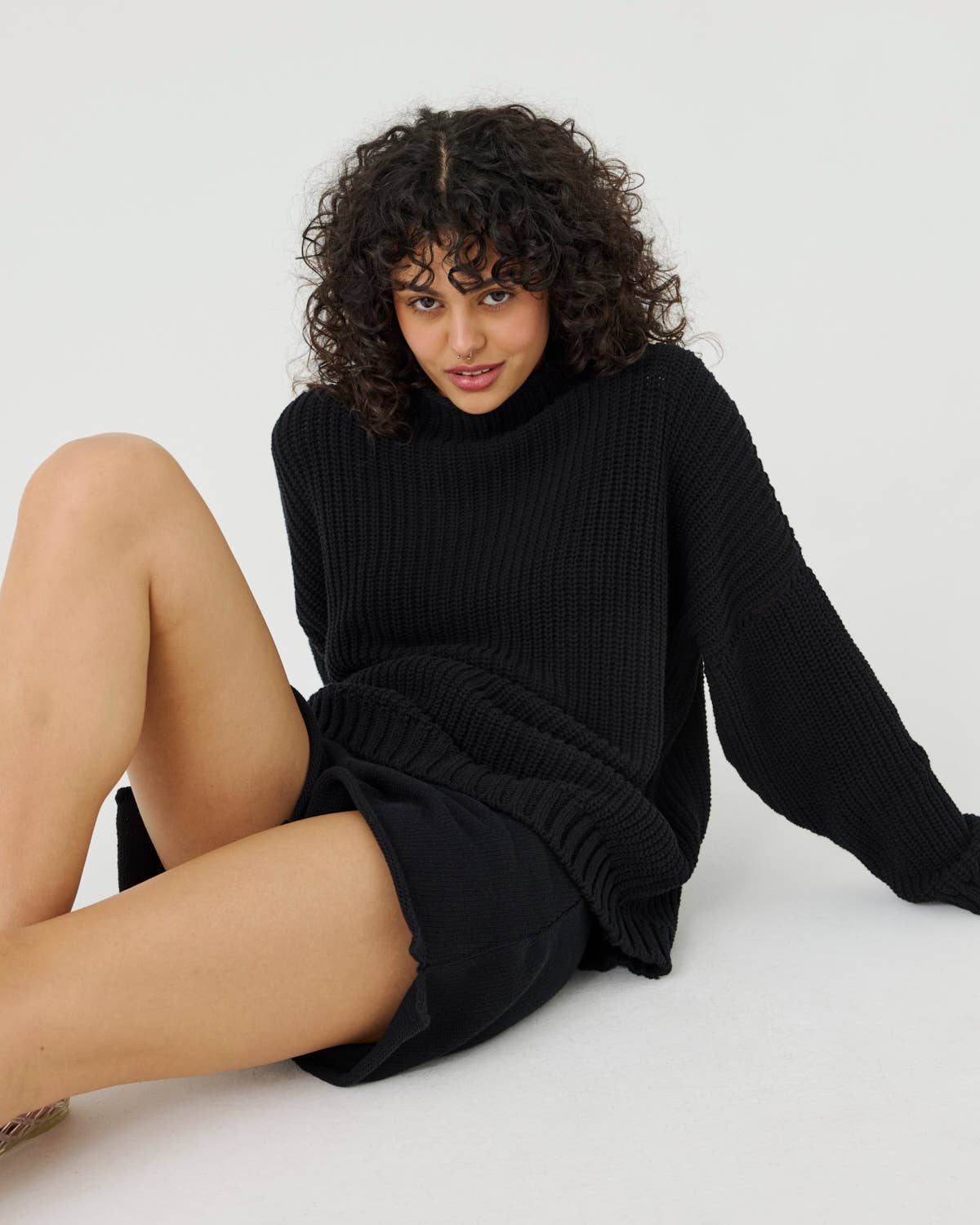 Laumės Bomullsgenser – 100 % Bomull, Svart