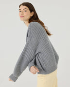 Delčia Genser – 100 % Merinoull, Fog Grey