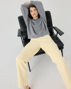 Delčia Genser – 100 % Merinoull, Fog Grey