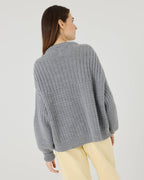 Delčia Genser – 100 % Merinoull, Fog Grey