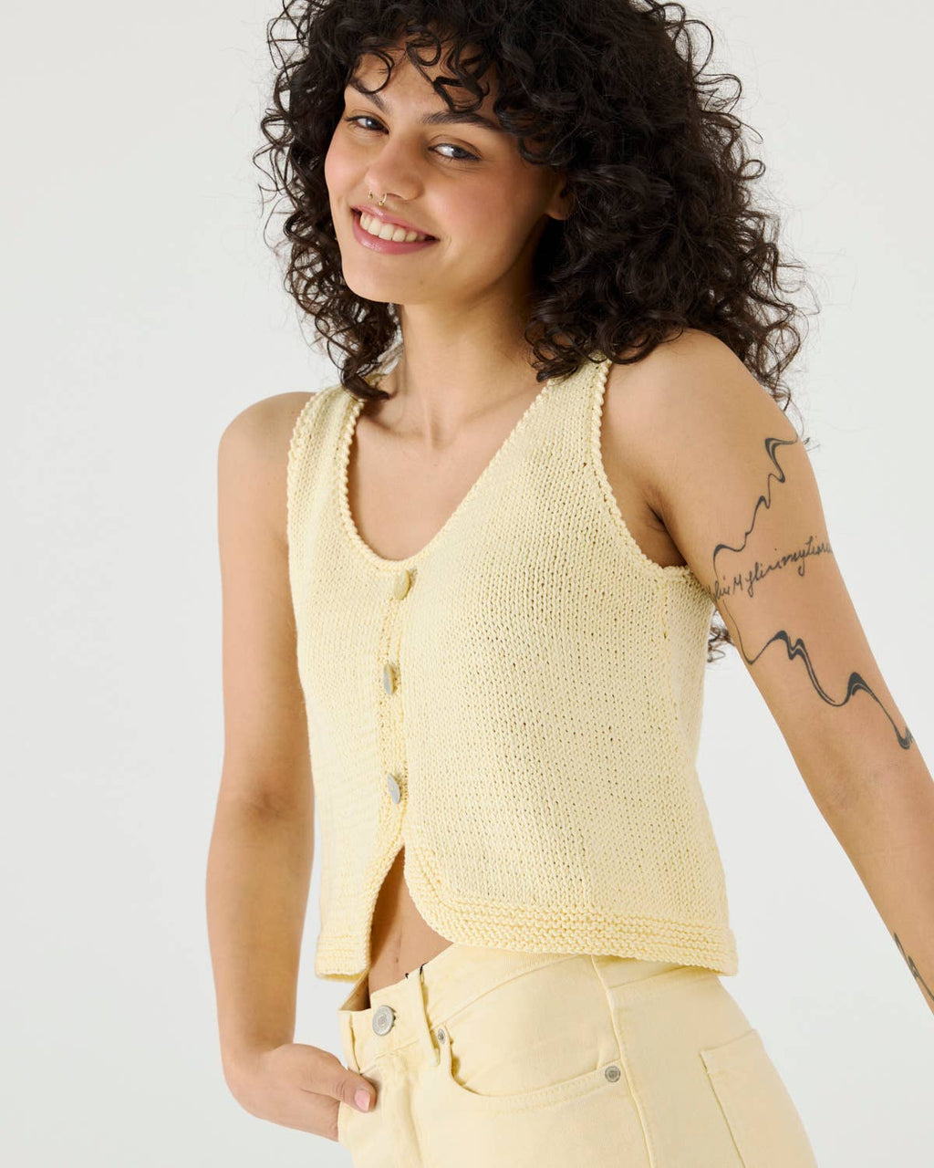 Vėdrynas Topp – Bomull, Butter Yellow