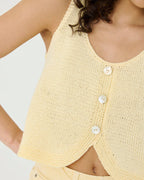 Vėdrynas Topp – Bomull, Butter Yellow