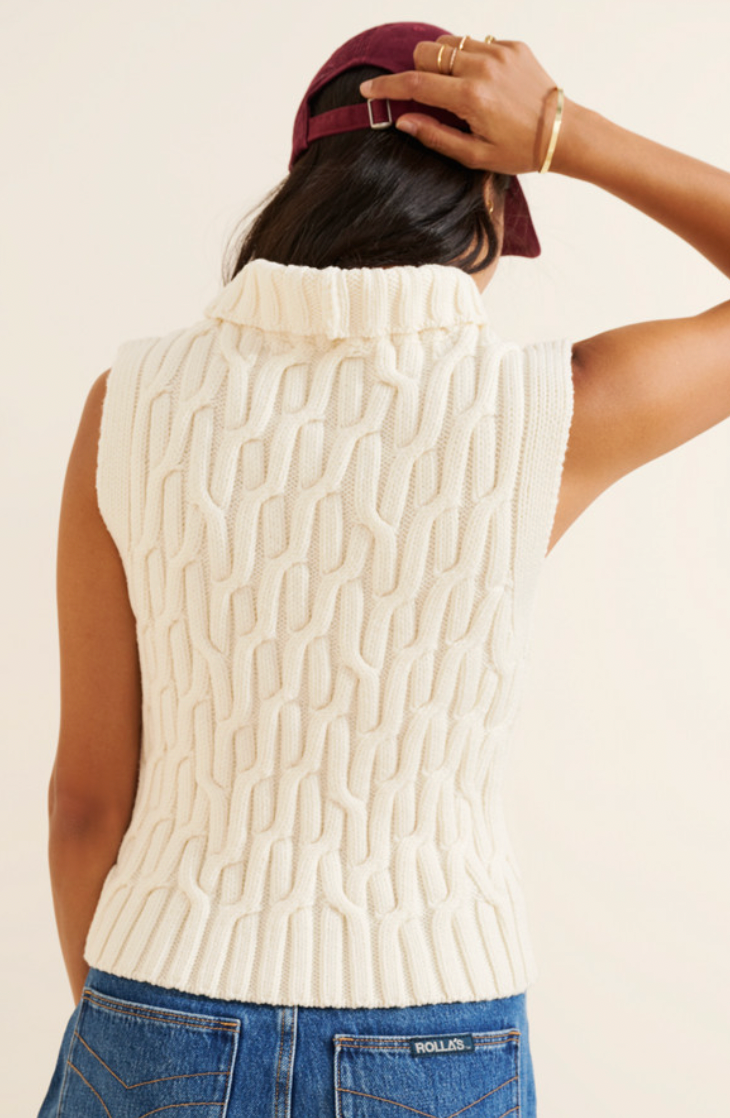 Mūša Vest – Merinoull, Sea Salt