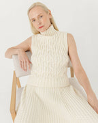 Mūša Vest – Merinoull, Sea Salt