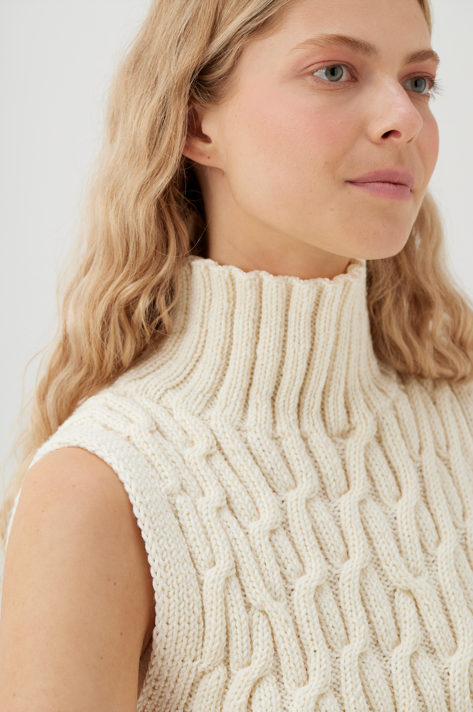 Mūša Vest – Merinoull, Sea Salt
