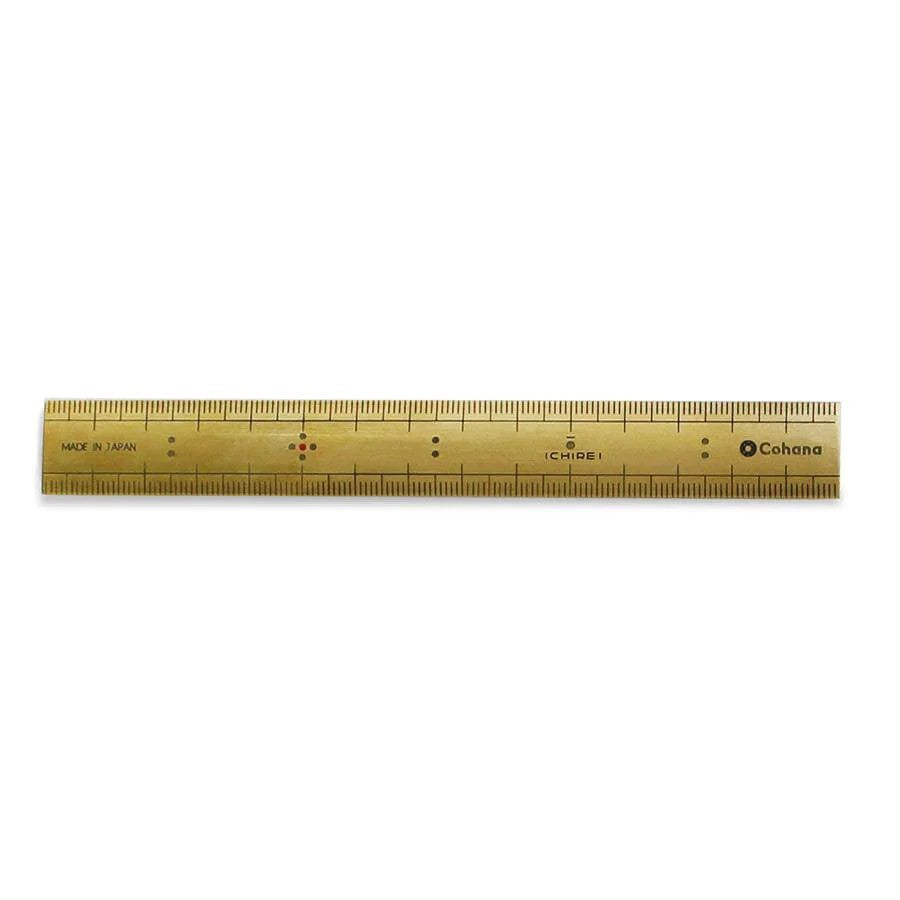 Cohana Linjal i messing – 15 cm