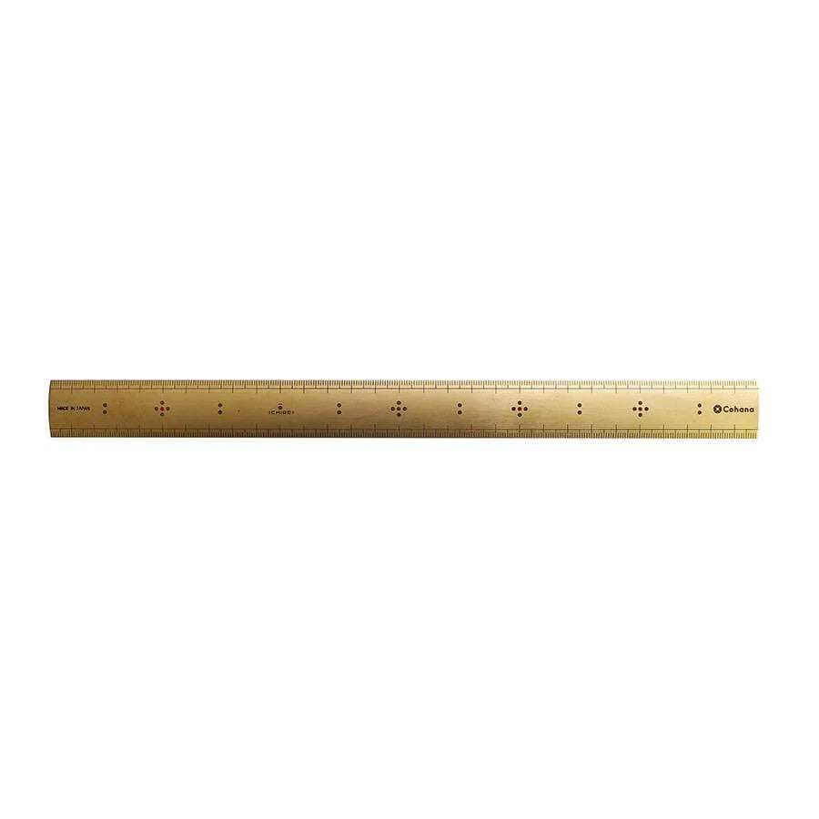 Cohana Linjal i messing – 30 cm