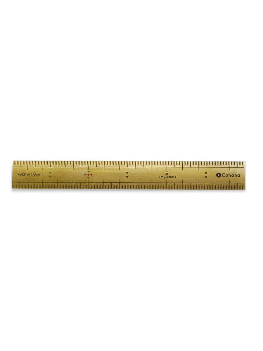 Cohana Linjal i messing – 15 cm