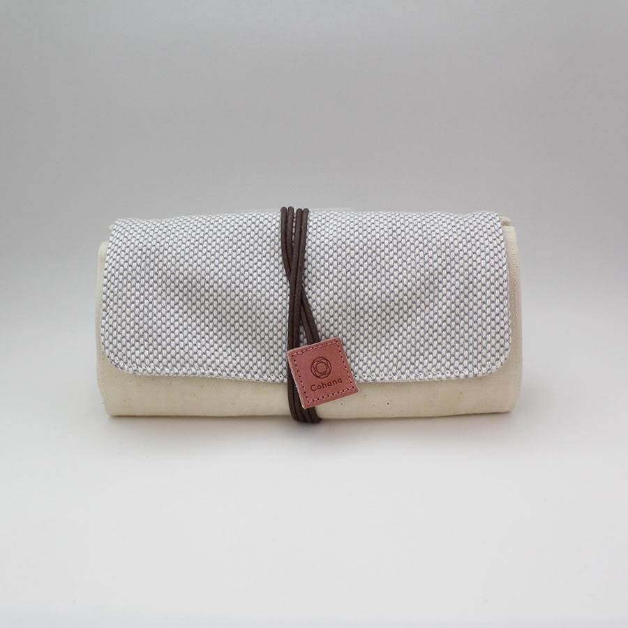 Cohana Mikawa oppbevaringsmappe – Natur/rosa