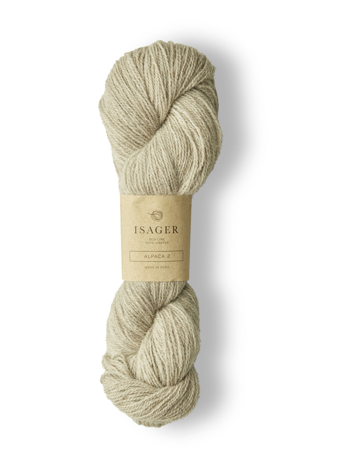 Isager Alpaca 2 2s-Eco grå ufarget - helt garnnøste