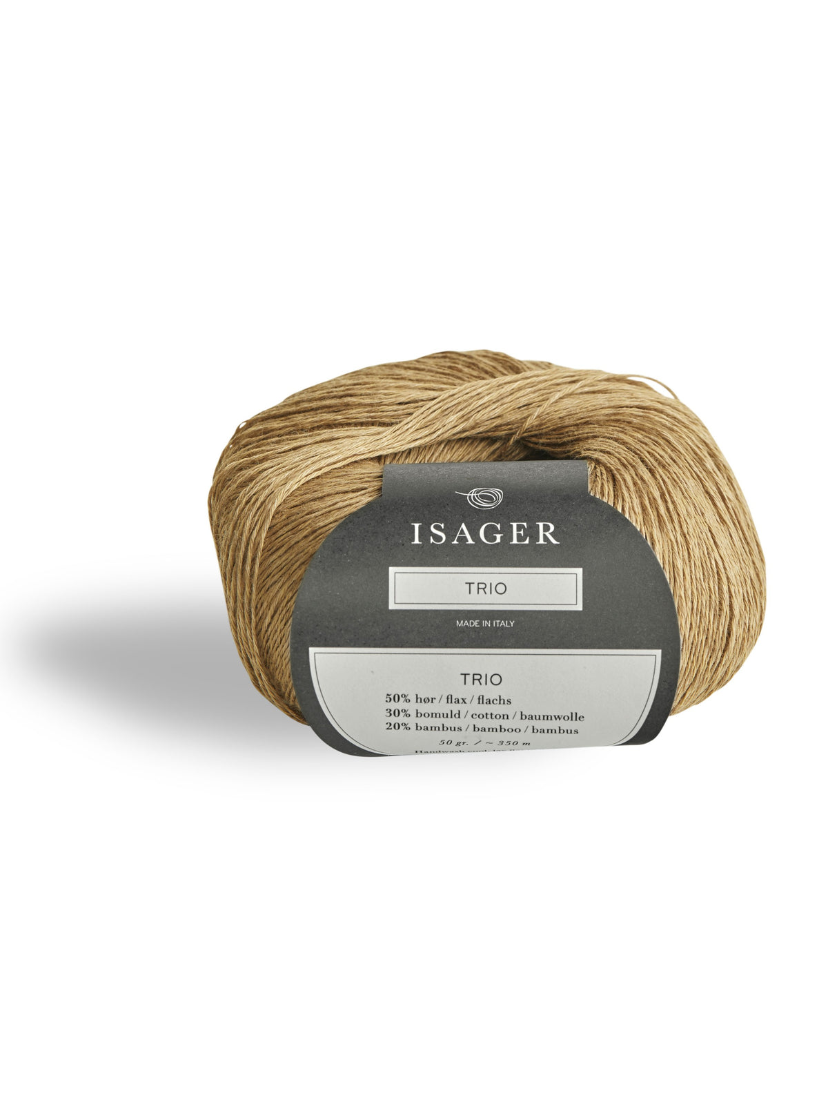 Isager Trio 1 Camel - helt garnnøste