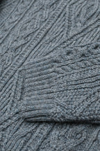 Freyja Kabelgenser i Britisk Ull fra OUBAS – farge Slate Blue