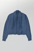 Kent Kort Cardigan i Donegal Merinoull fra OUBAS – farge Ink