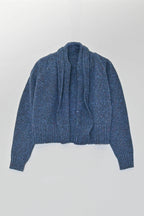 Kent Kort Cardigan i Donegal Merinoull fra OUBAS – farge Ink
