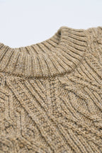 Freyja Kabelgenser i Britisk Ull fra OUBAS – farge Bronze Olive
