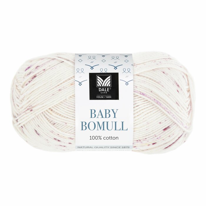 520 Rosa print -- dale baby bomull garn
