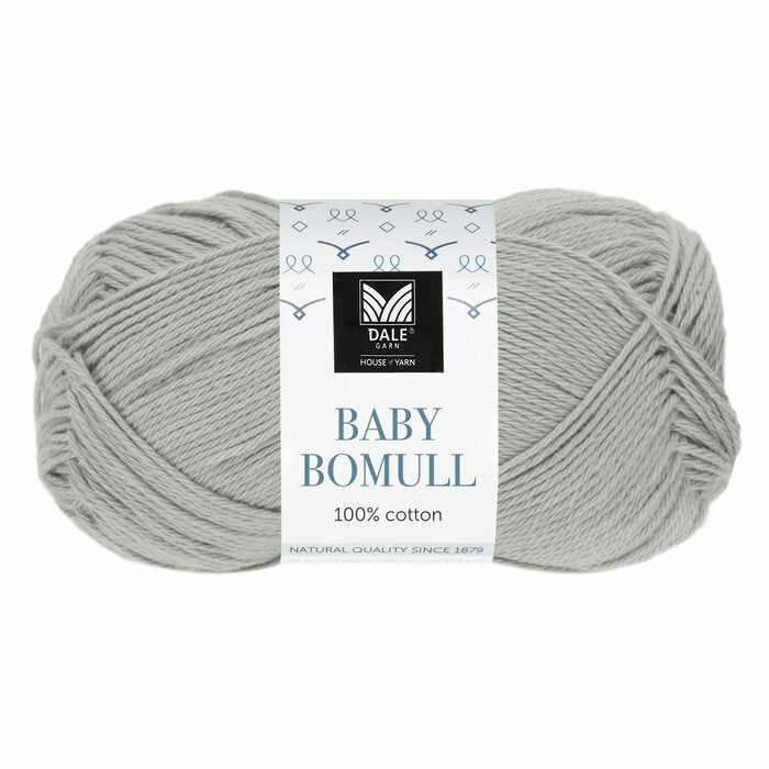 503 Lys grå -- dale baby bomull garn