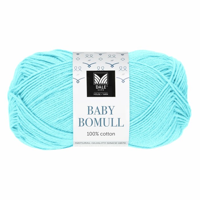 516 Karibisk blå -- dale baby bomull garn